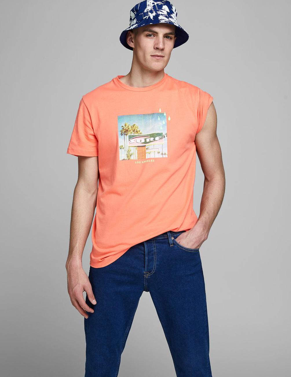 

Футболка JACK&JONES М0111926 цвет оранжевый M