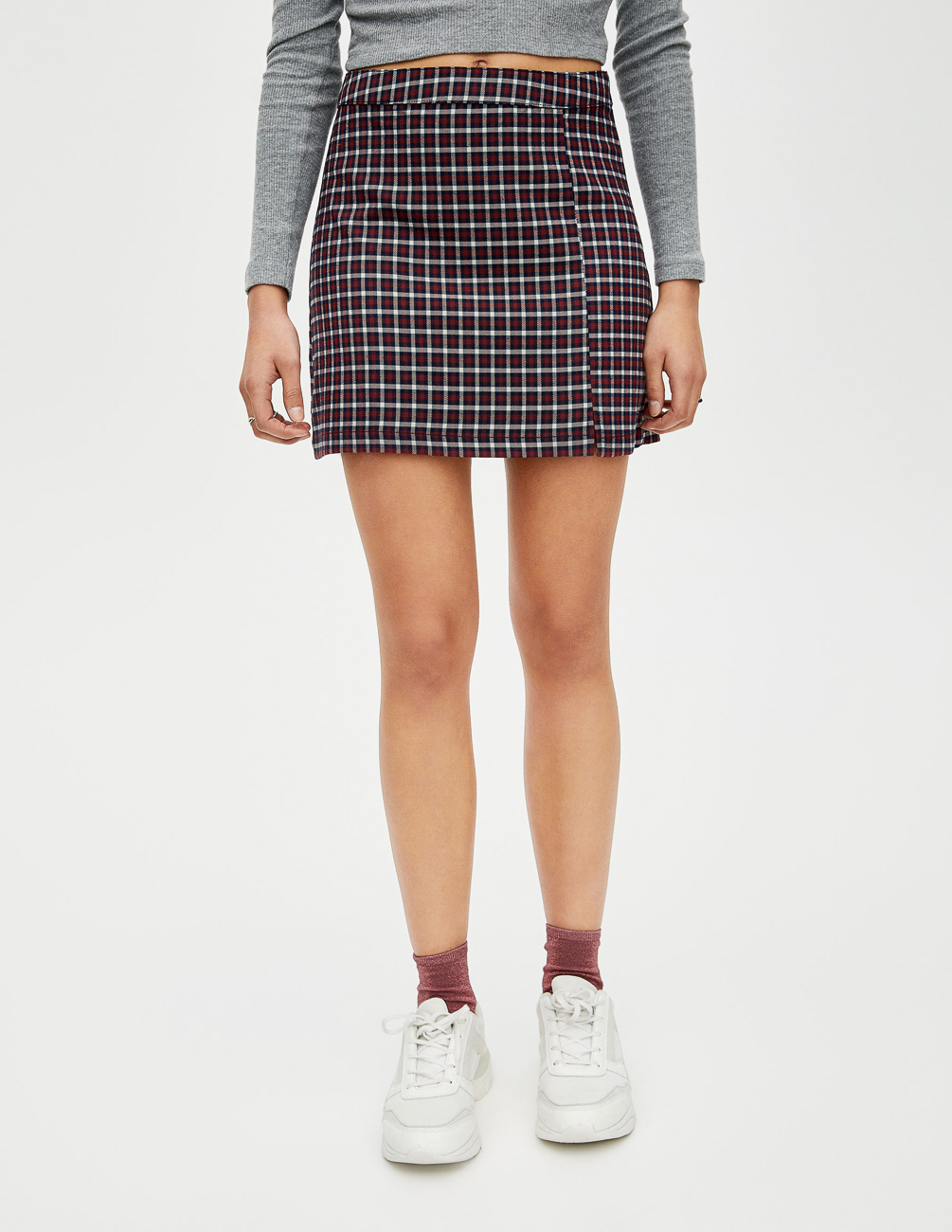 

Юбка PULL & BEAR Ж1070317 цвет бордовый M