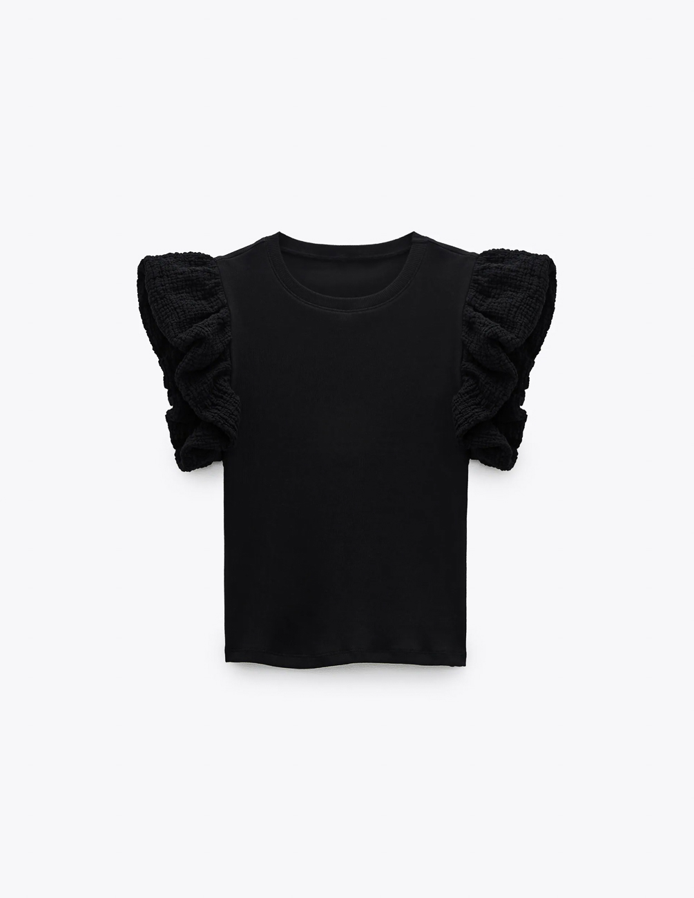 

Футболка Zara Ж1071225 (0264/023/800) цвет черный M