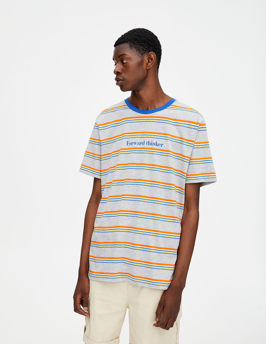

Футболка PULL & BEAR М0111631 (9230/574/803) цвет серый S
