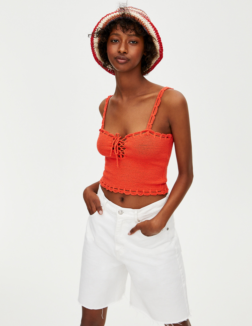 

Топ PULL & BEAR Ж1066787 (9558/323/679) цвет оранжевый M