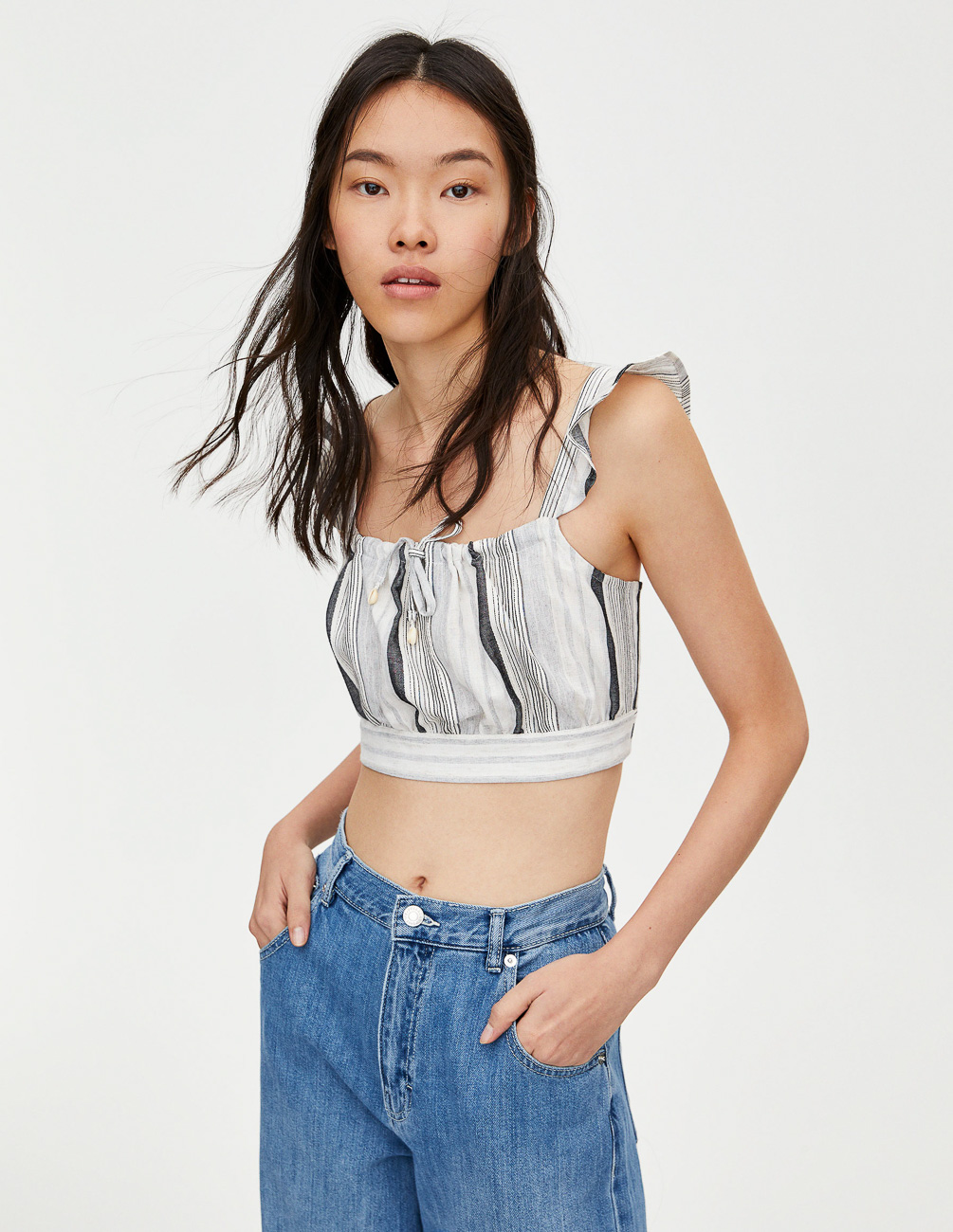 

Топ PULL & BEAR Ж1066813 (9474/310/805) цвет серый M
