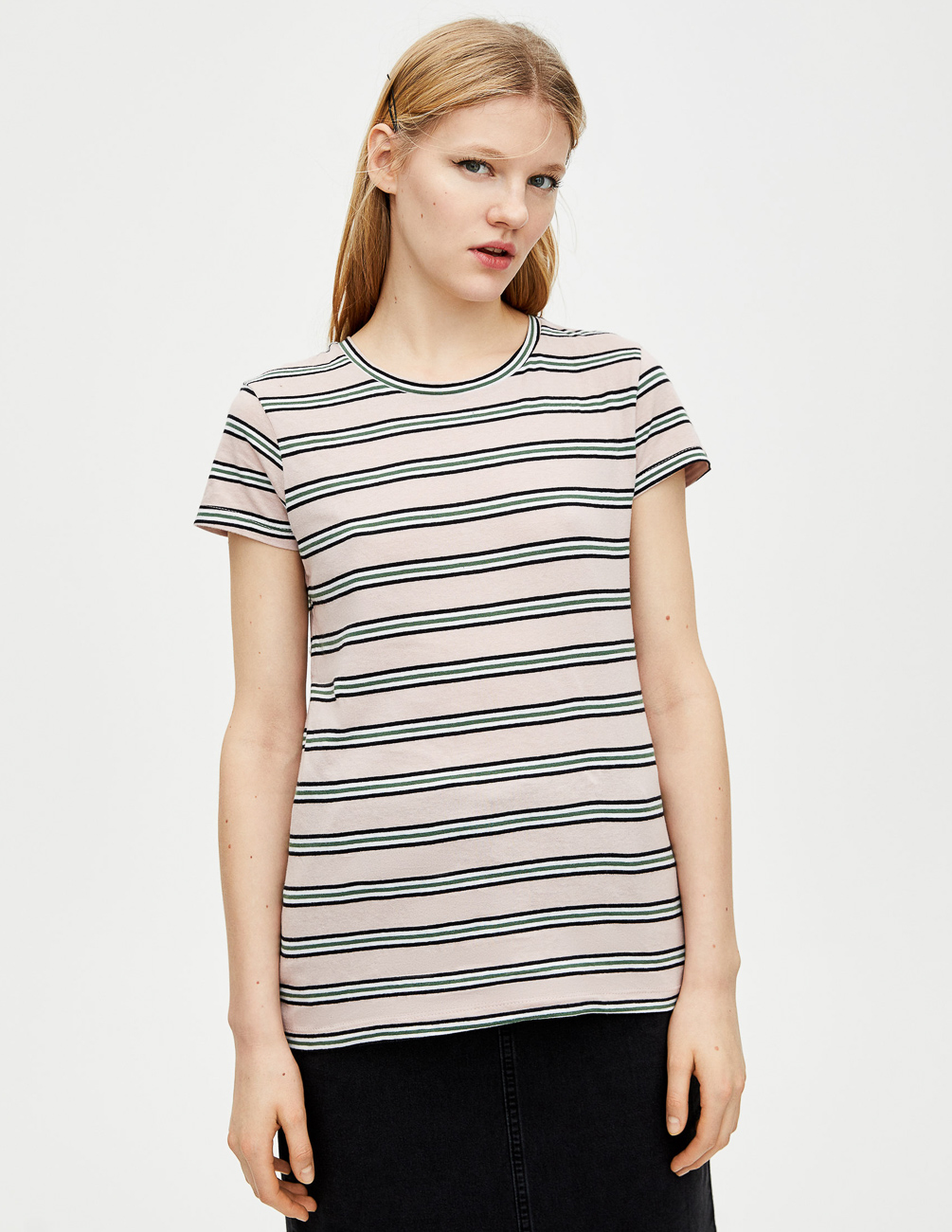 

Футболка PULL & BEAR Ж1066629 (9241/382/687) цвет розовый S