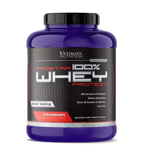 

Сывороточный протеин изолят Ultimate Nutrition Prostar Whey 2400 грамм Клубника