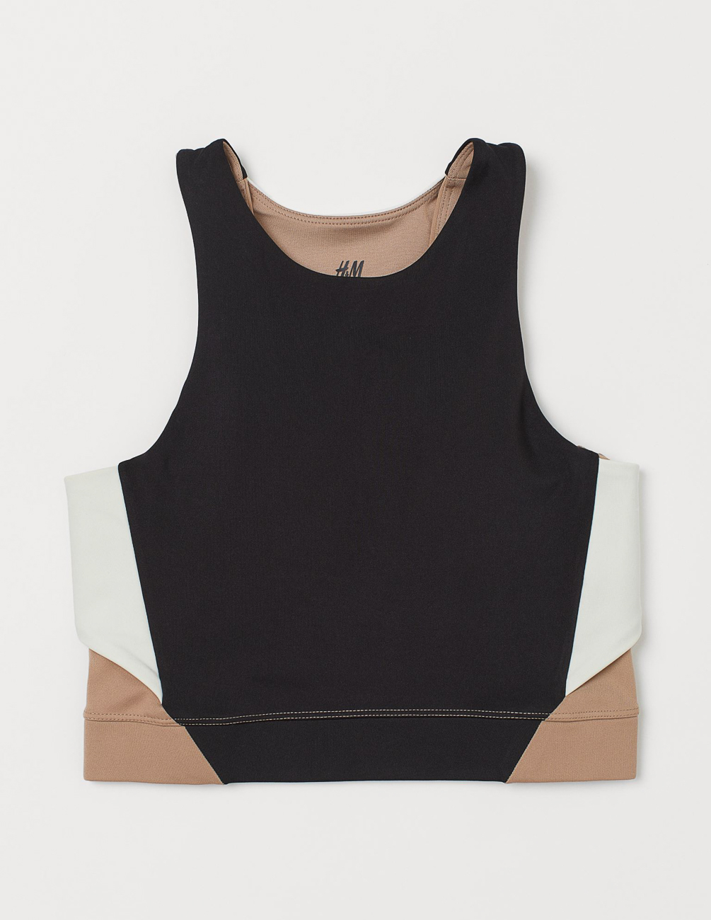 

Топ H&M Ж1069823 цвет черный-бежевый S