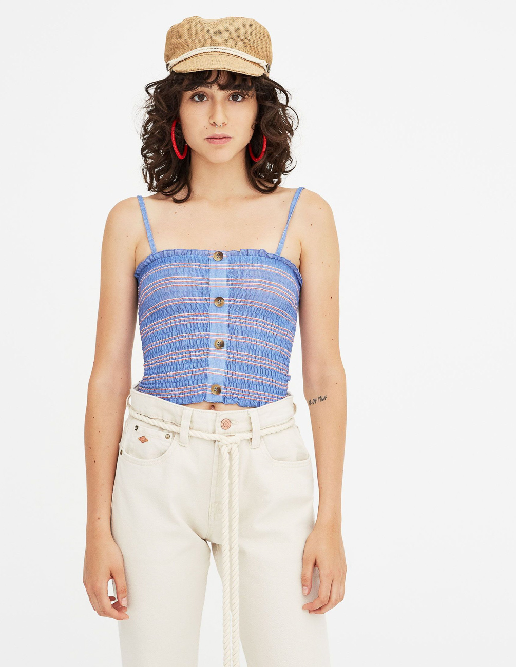 

Топ PULL & BEAR Ж1066790 (9238/363/436) цвет голубой S