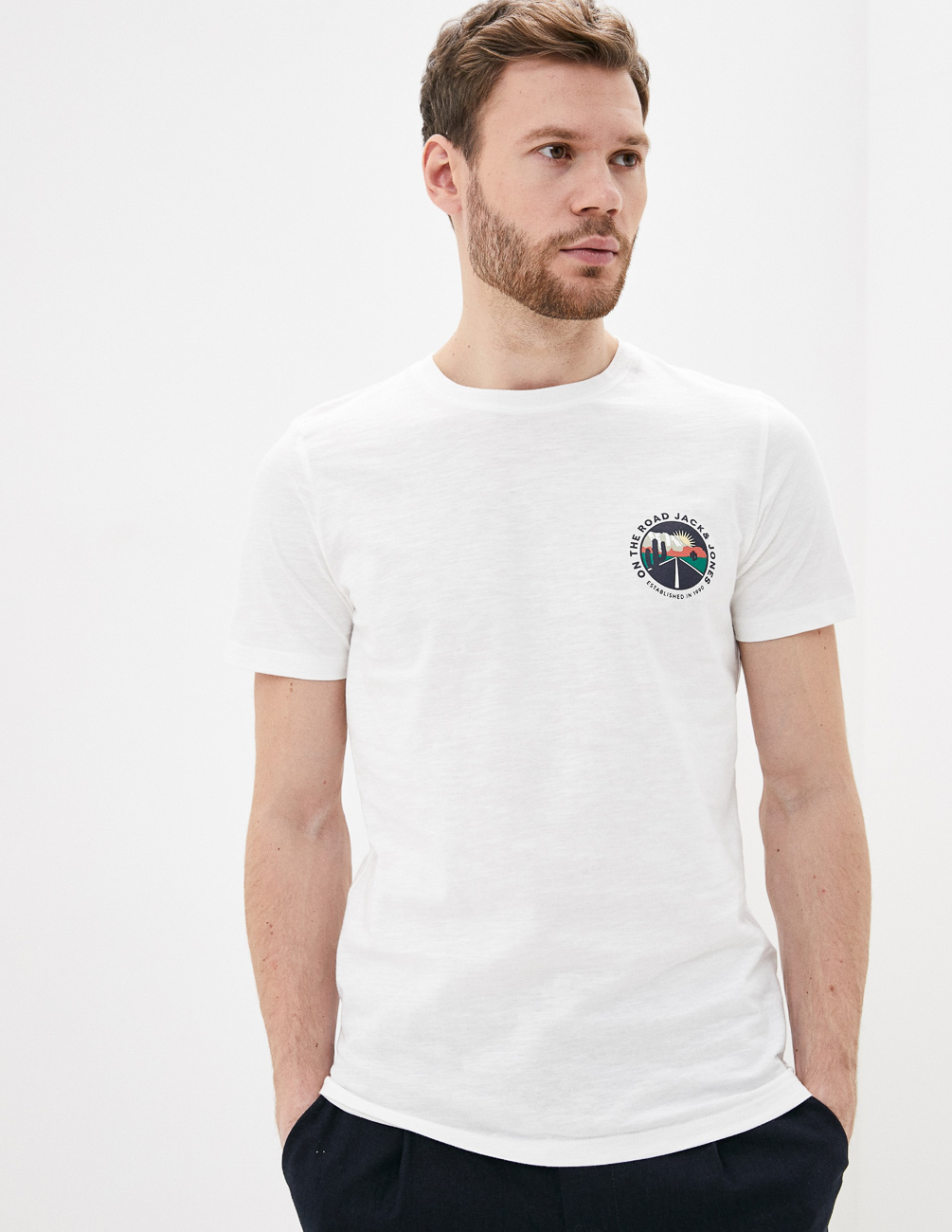 

Футболка JACK&JONES М0111994 цвет белый XL