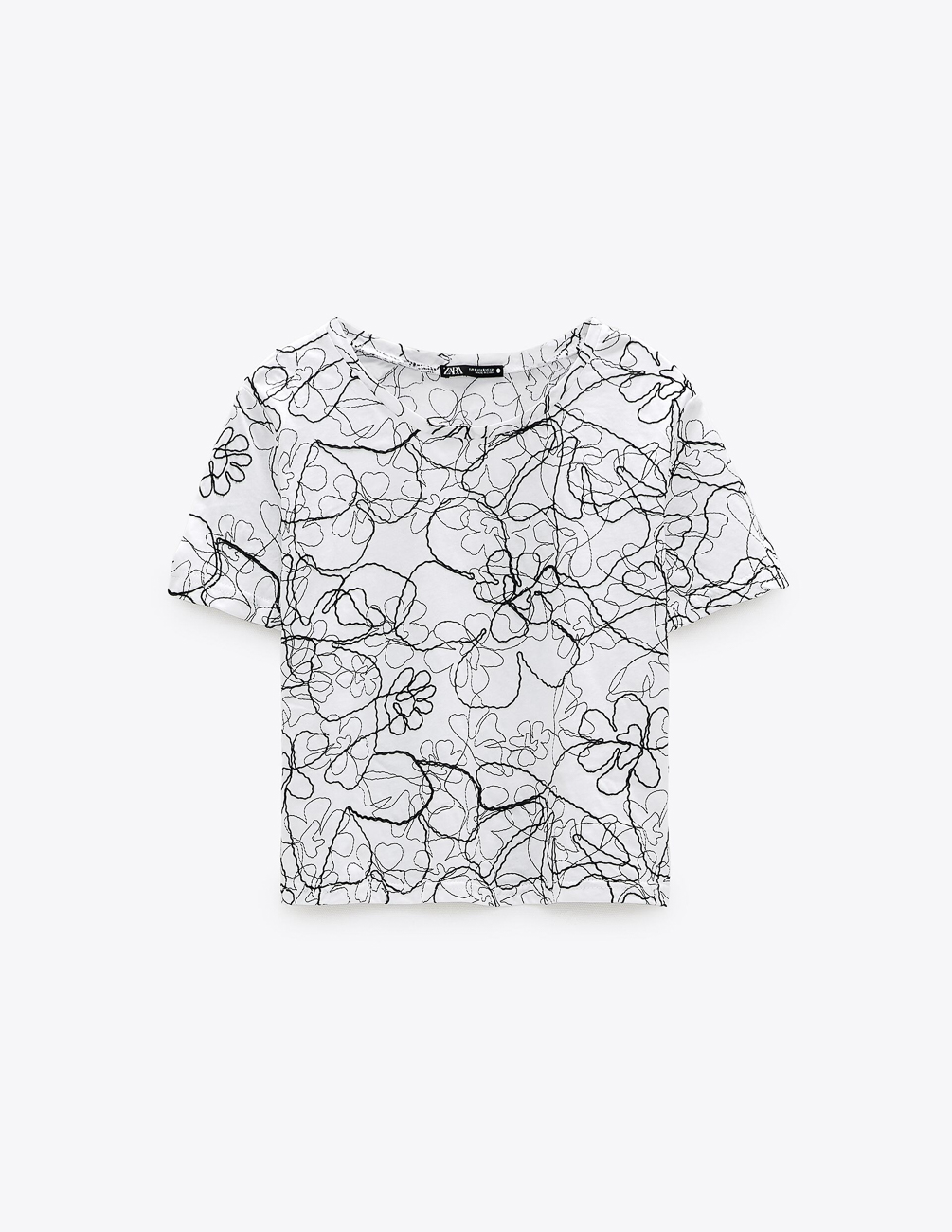 

Футболка Zara Ж1068971 (5070/628/250) цвет белый M