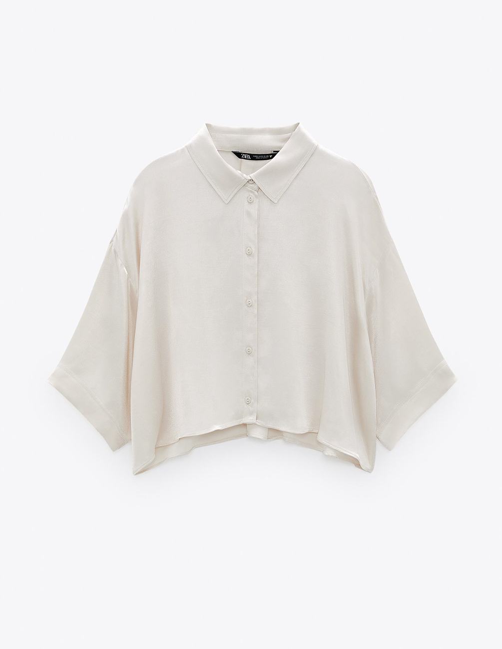

Блуза Zara Ж1068737 (0003/453/712) цвет бежевый L