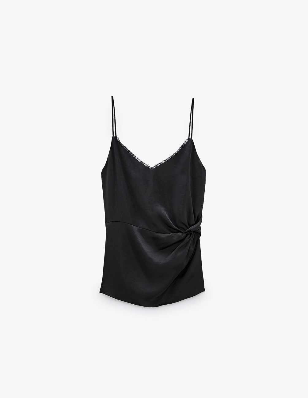 

Майка Zara Ж1069071 (8562/338/800) цвет черный XS