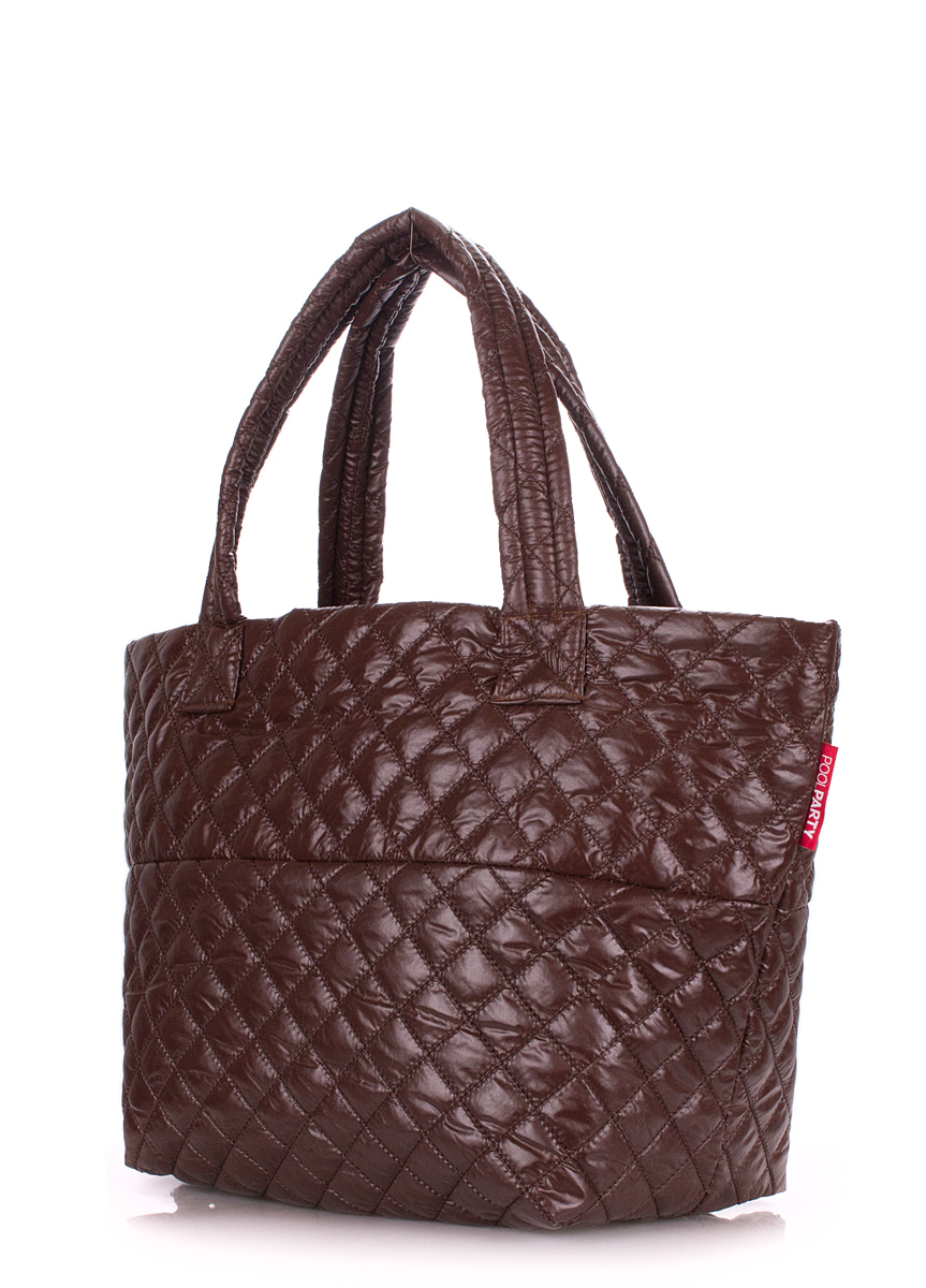 

Сумка женская стеганая Poolparty Broadway Quited Brown (P-1315)