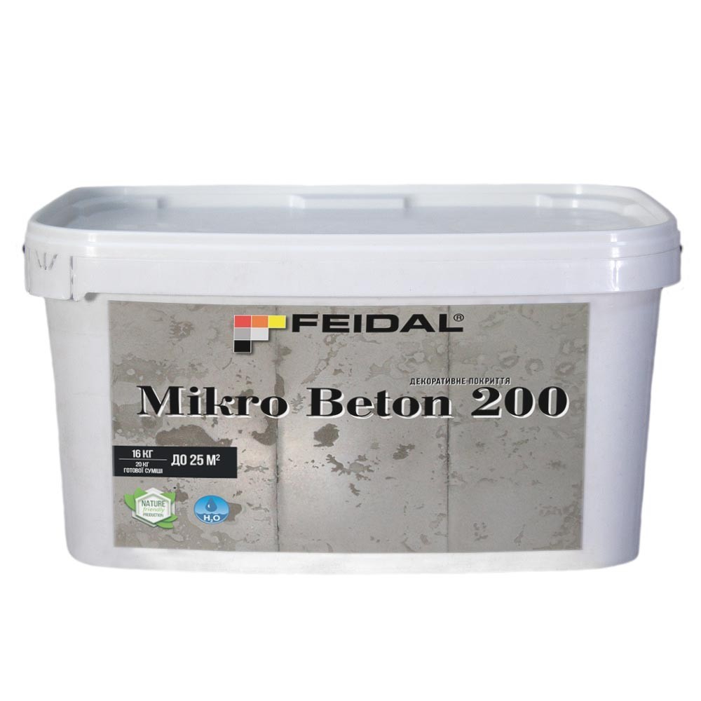 

Сухая декоративная смесь 8 кг Feidal Mikro Beton 200