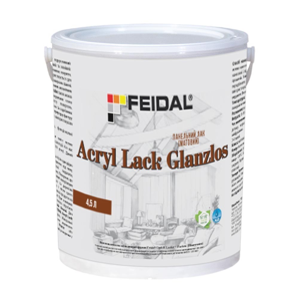 

Панельный лак 4,5л FEIDAL Acryl Lack Glanzlos (матовый)