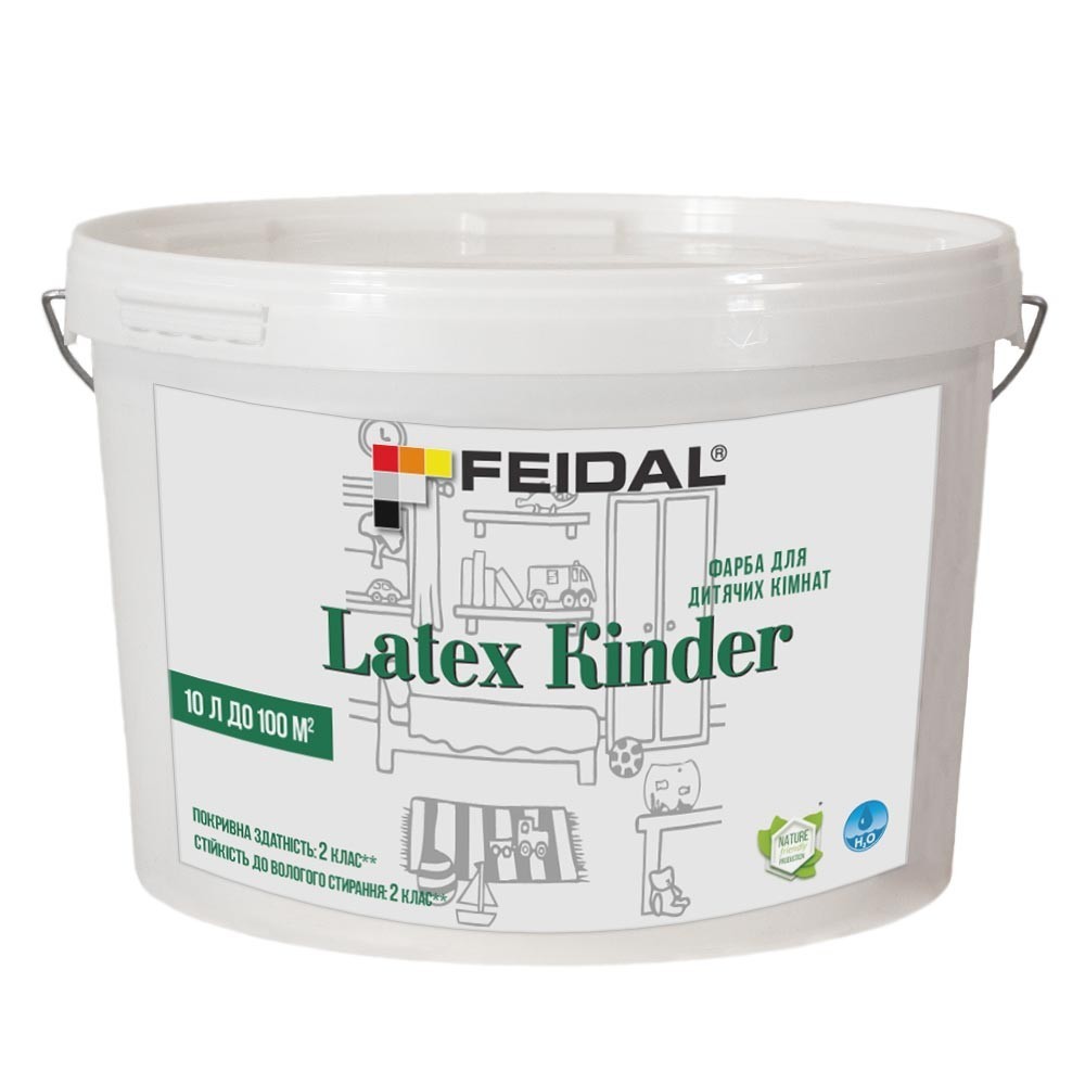 

Краска для детской комнаты 10л Feidal Latex Kinder