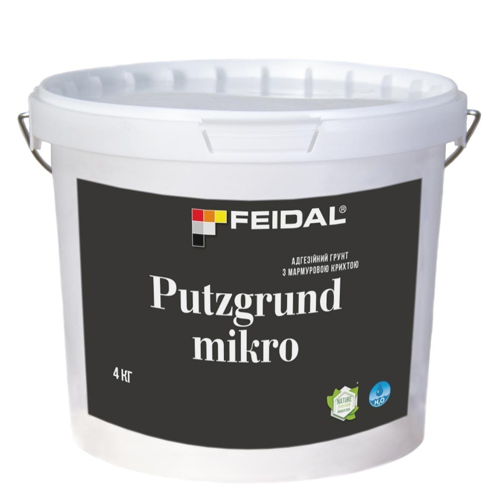 

Адгезионный грунт с мраморной крошкой 4кг FEIDAL Putzgrund mikro
