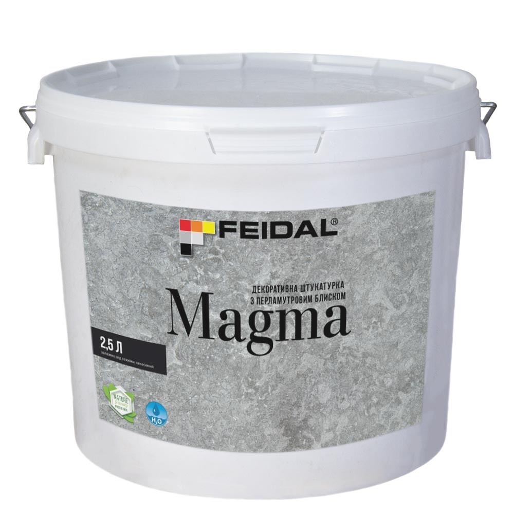 

Декоративная штукатурка с перламутровым блеском 2,5л FEIDAL Magma