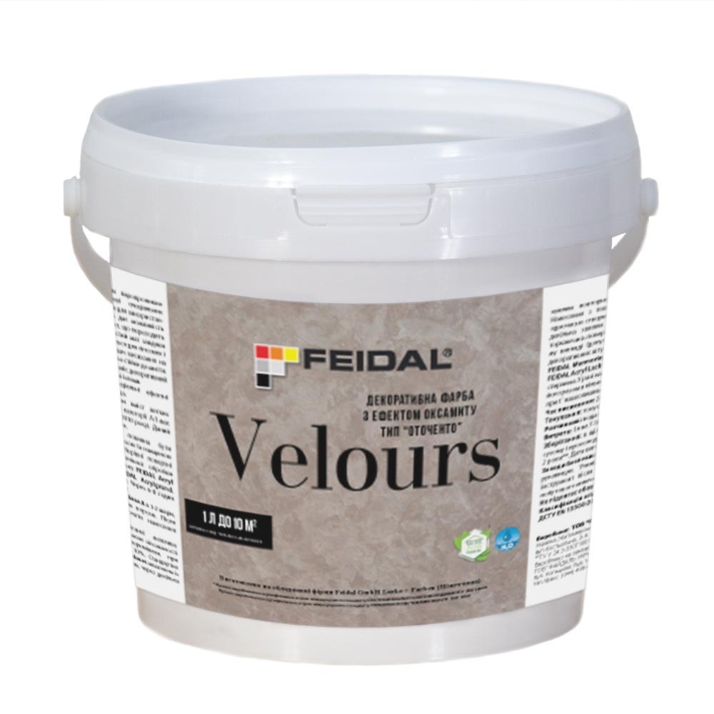 

Декоративная краска с эффектом бархата 1л FEIDAL Velours