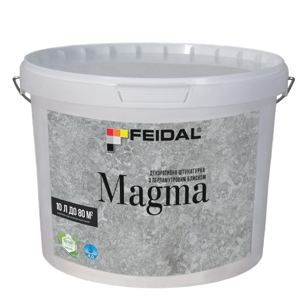 

Декоративная штукатурка с перламутровым блеском 10л FEIDAL Magma