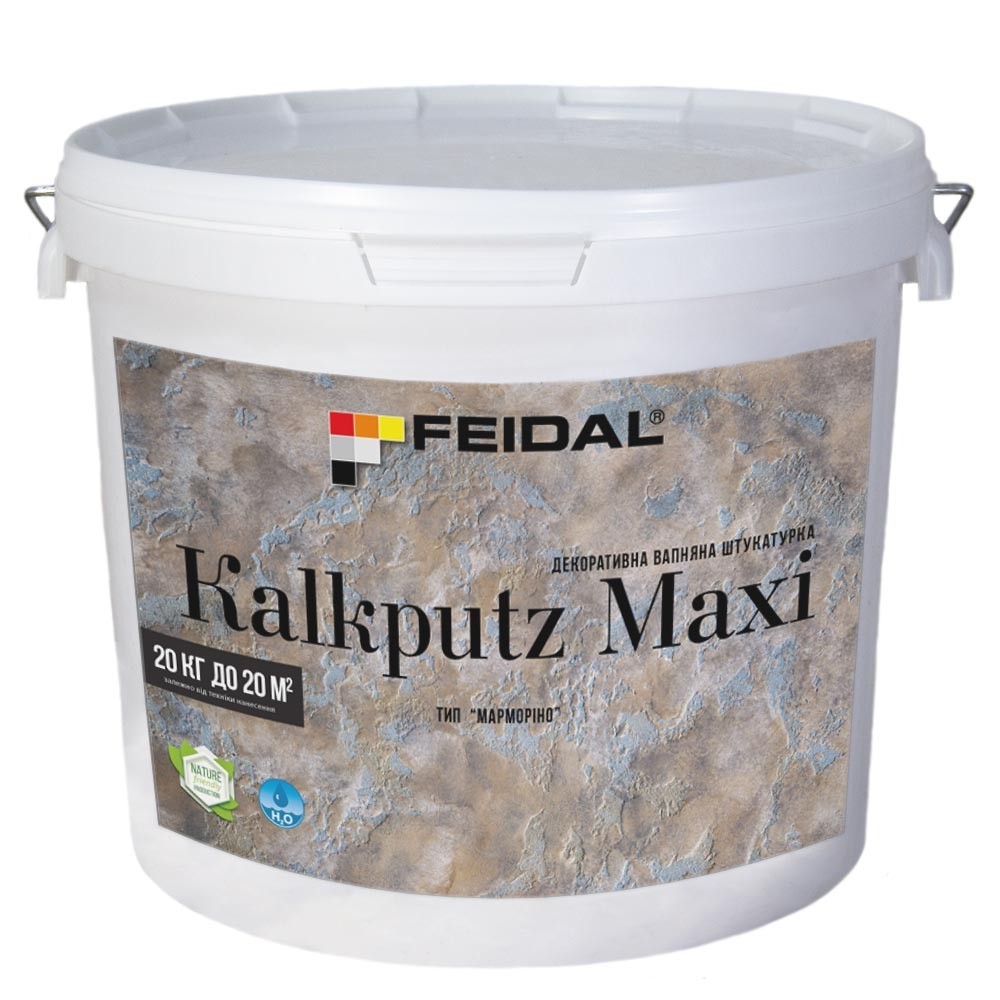 

Декоративная известковая штукатурка 20кг FEIDAL Kalkputz Maxi