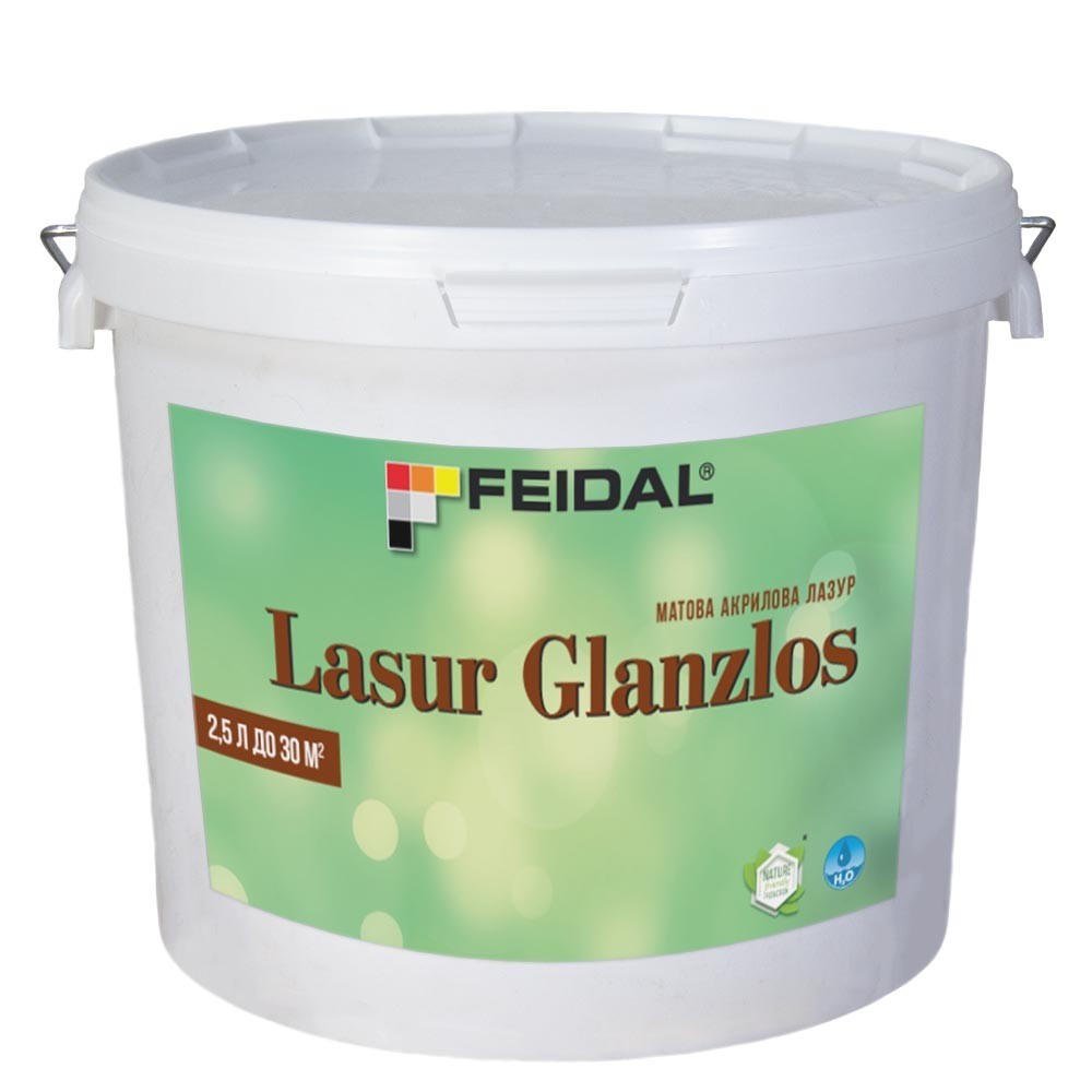 

Матовая акриловая лазурь 2,5л FEIDAL Lasur Glanzlos