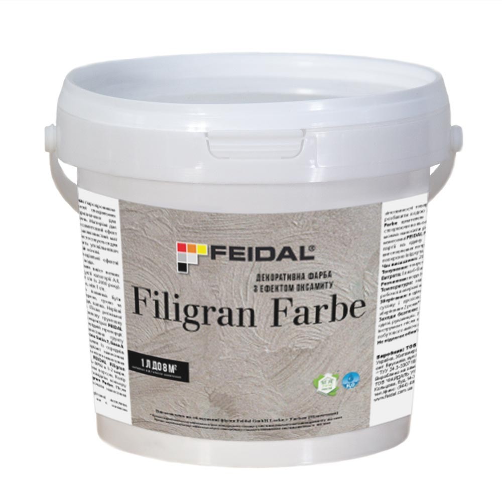 

Декоративная краска с эффектом бархата 1л FEIDAL Filigran Farbe