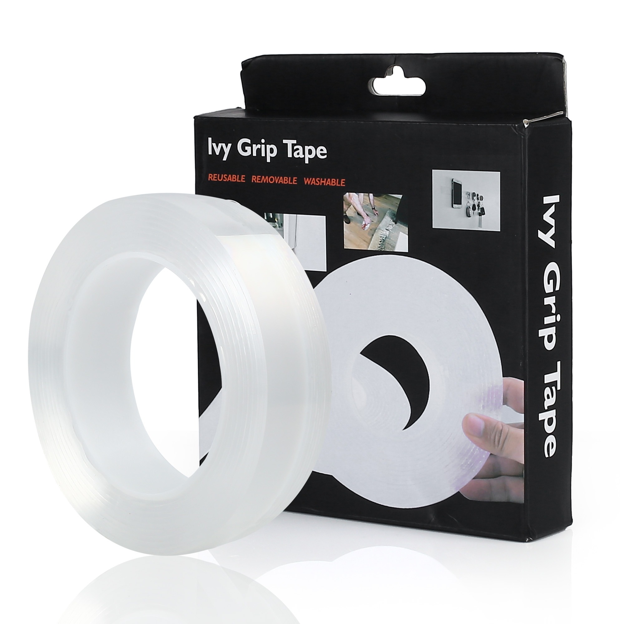 

Многоразовая крепежная лента 5 м Ivy Grip Tape / Сверхсильная клейкая гелиевая лента