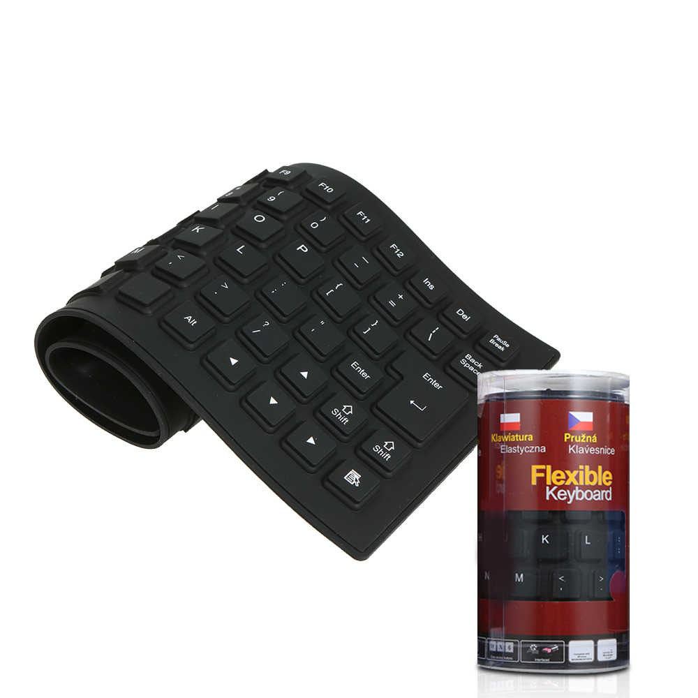 

Гибкая резиновая клавиатура FLEXIBLE KEYBOARD X3 от USB