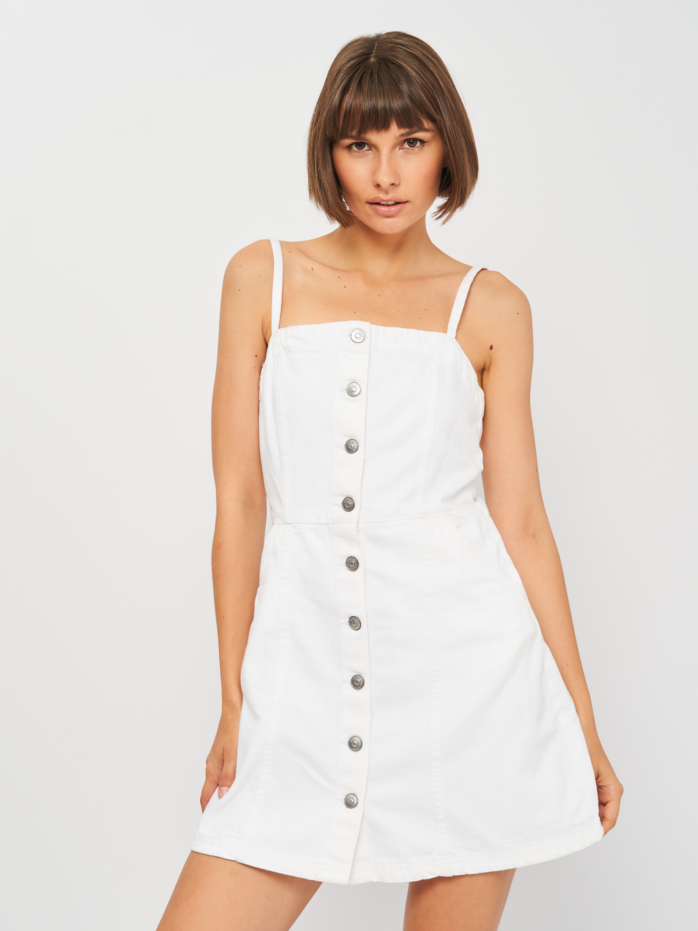 

Сарафан джинсовый H&M 2603-7844321  Белый, Сарафан джинсовый H&M 2603-7844321 40 Белый
