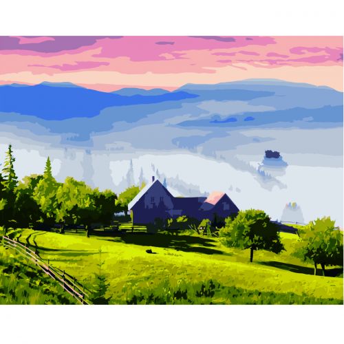 

Картина по номерам Strateg Туманный пейзаж VA-2734