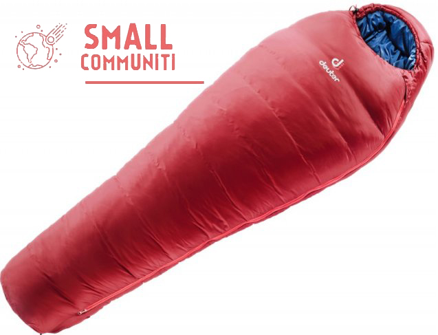 

Спальник Deuter Orbit -5 L 5316 cranberry-steel левый (3701718 5316 1)