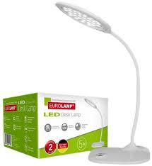 

Настольная светодиодная лампа EUROLAMP LED 5 Вт 5300-5700 K (LED-TLG-4(white))