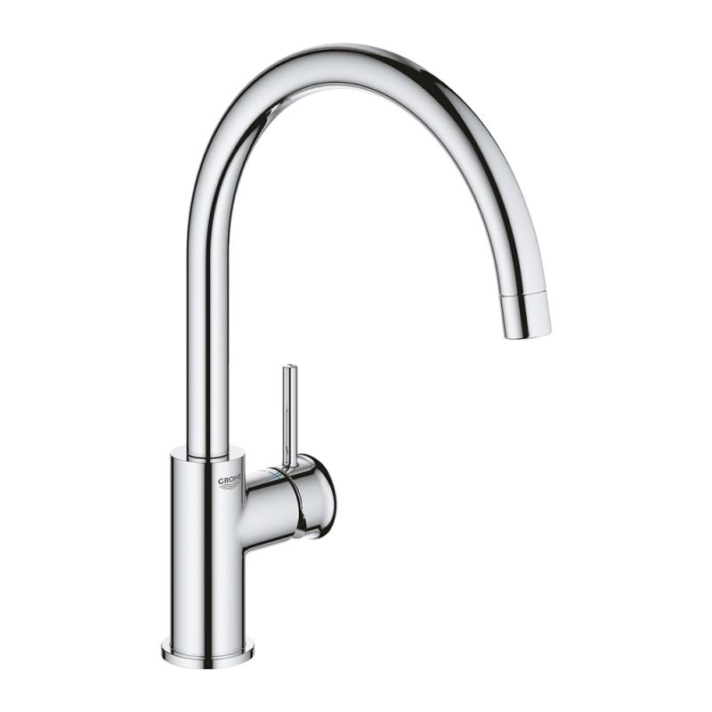 

Кухонный смеситель однорычажный для мойки Grohe BauClassic 31234001 DN 15