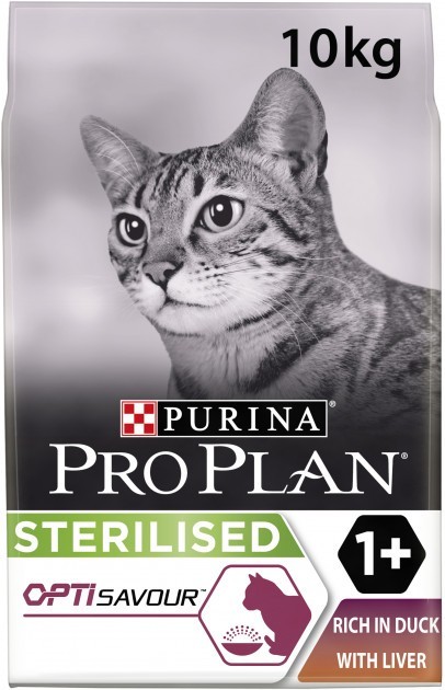 

Сухий корм для котів Purina Pro Plan Sterilised з качкою та печінкою 10 кг (7613036732727)