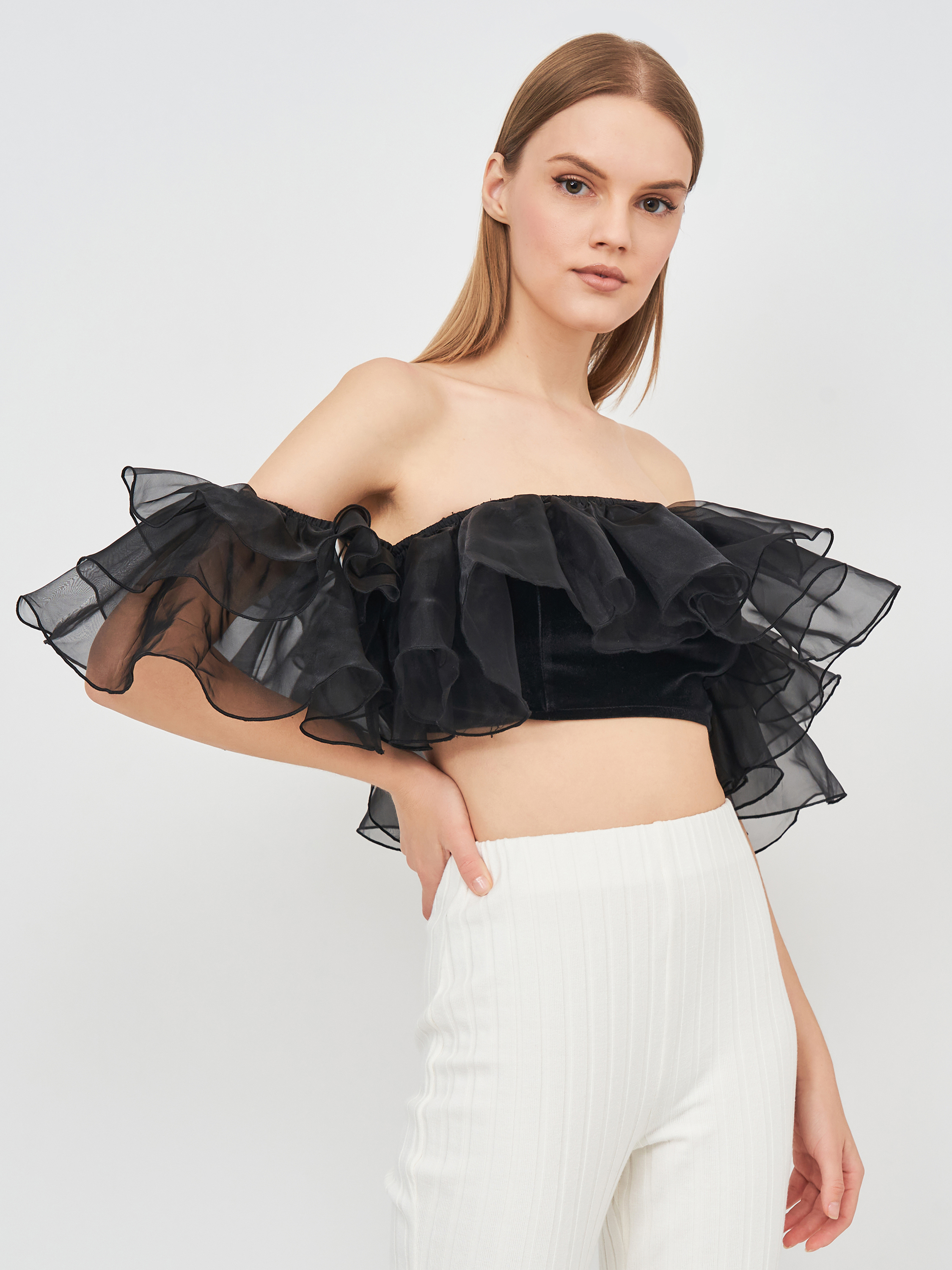 

Топ Bershka 8655/187/800  Черный, Топ Bershka 8655/187/800 L Черный