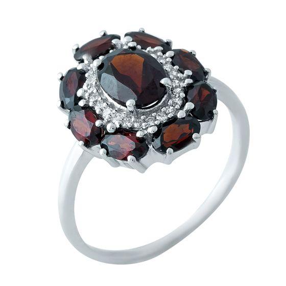 

Серебряное кольцо SilverAlex с натуральным гранатом 4.133ct 17.5 размер