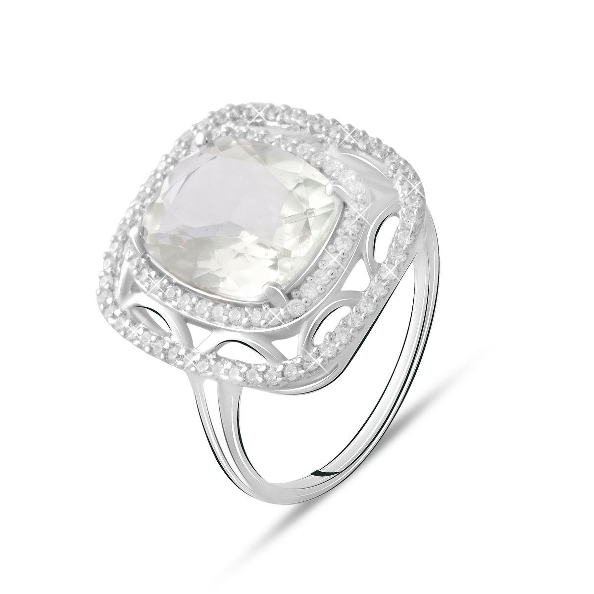 

Серебряное кольцо SilverAlex с натуральным зеленим аметистом 5.309ct 19 размер (2074748-19)