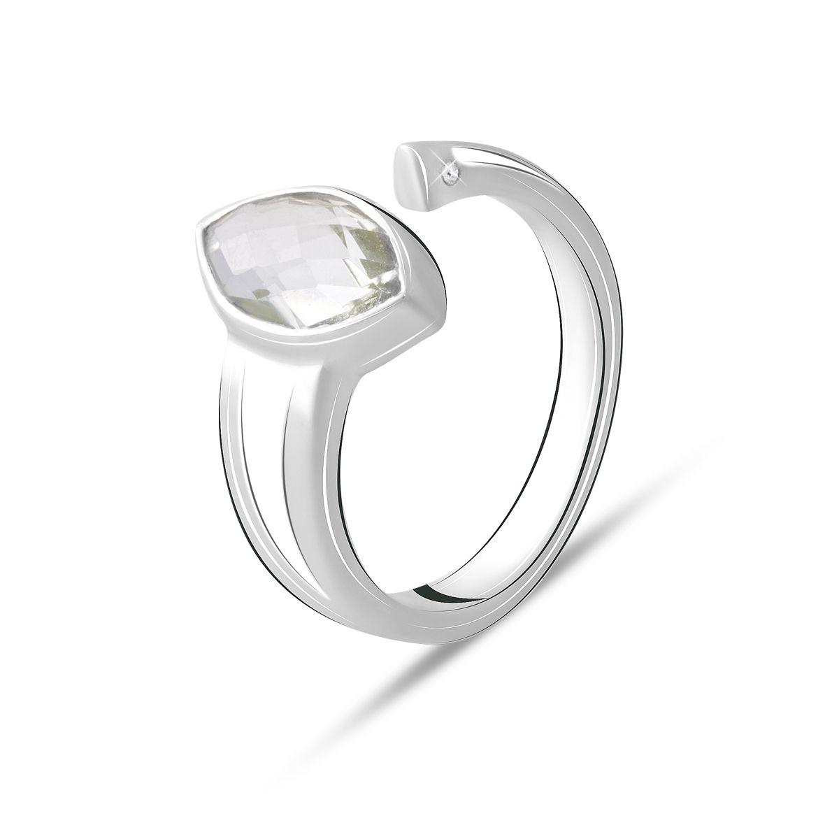 

Серебряное кольцо SilverAlex с натуральным зеленим аметистом 1.905ct 17.5 размер