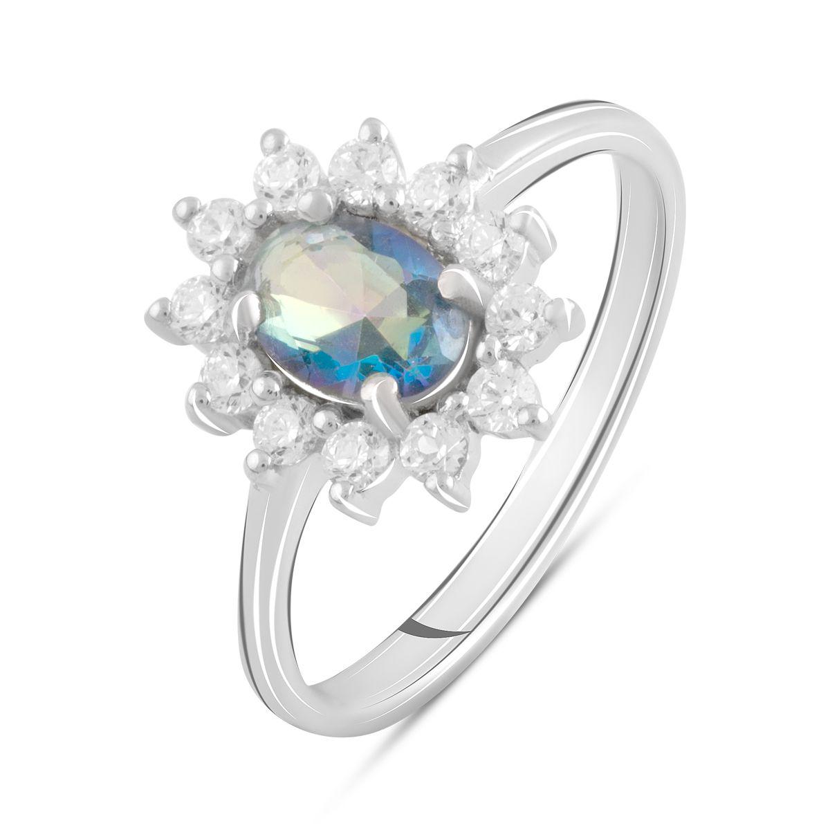

Серебряное кольцо SilverAlex с натуральным мистик топазом 0.55ct 18 размер