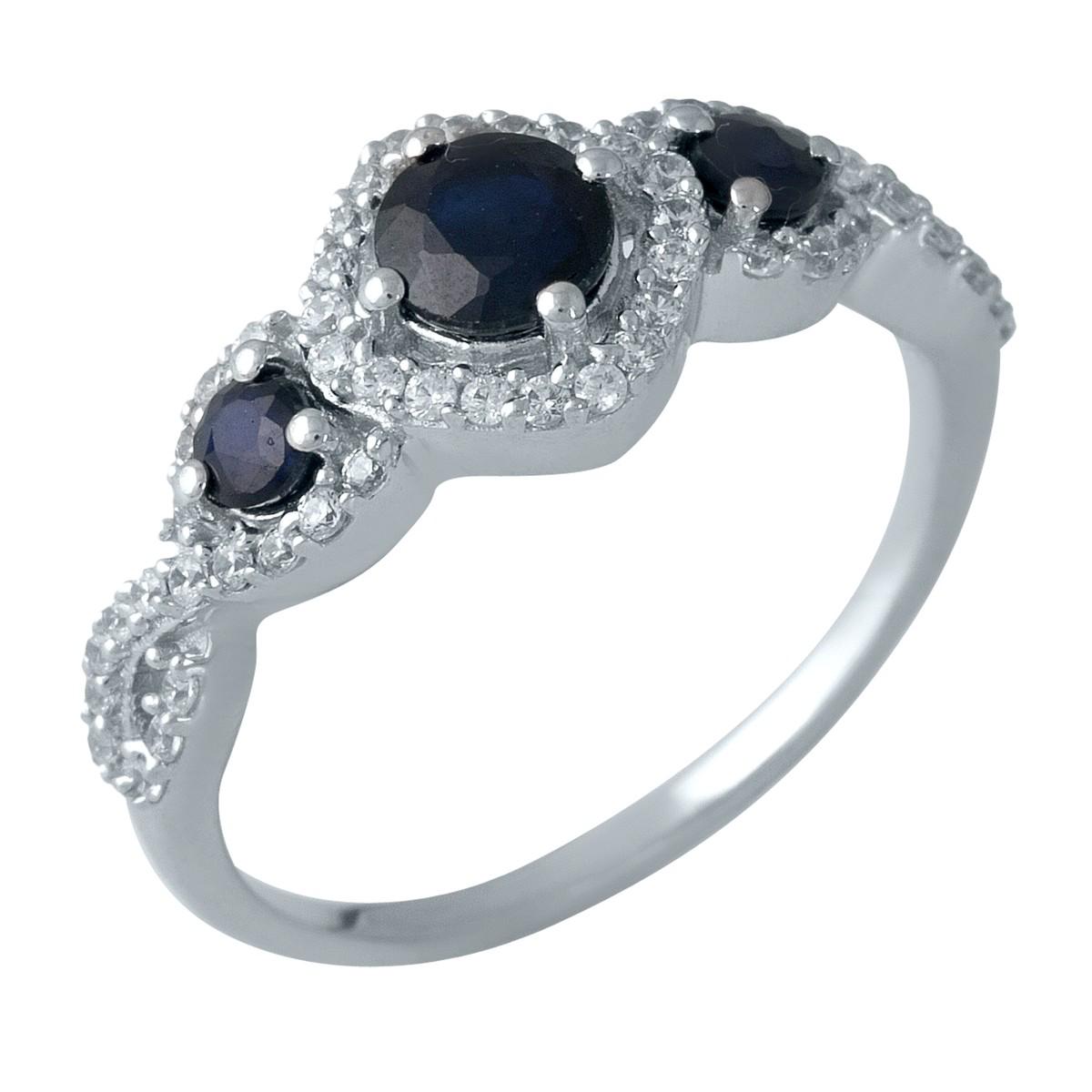 

Серебряное кольцо SilverAlex с натуральным сапфиром 1.461ct 18.5 размер
