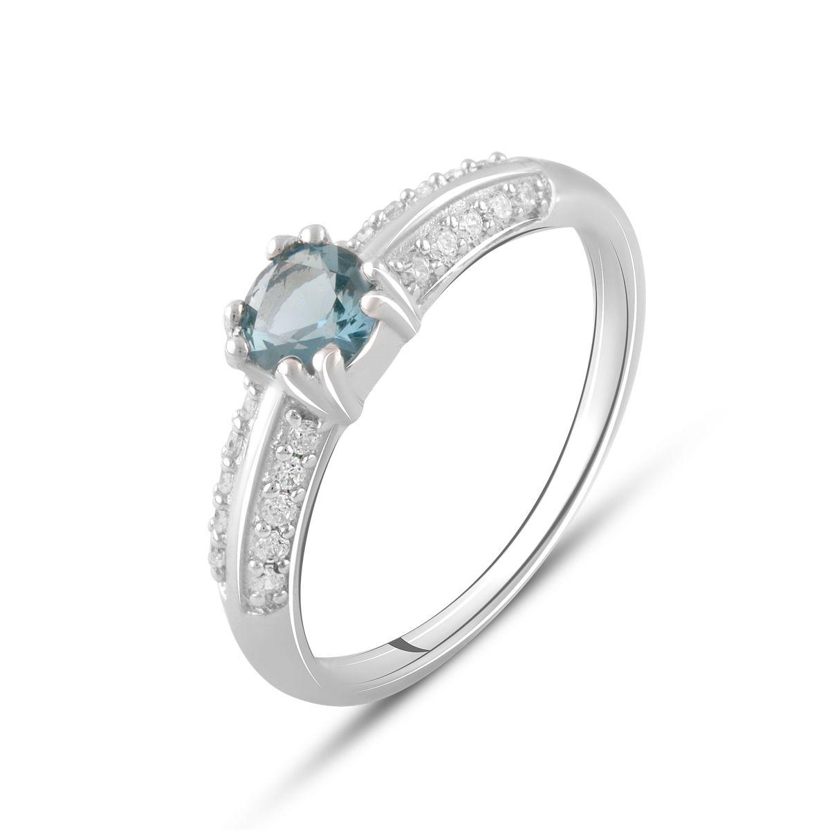 

Серебряное кольцо SilverAlex с натуральным топазом Лондон Блю 0.35ct 18 размер (2084327-18)