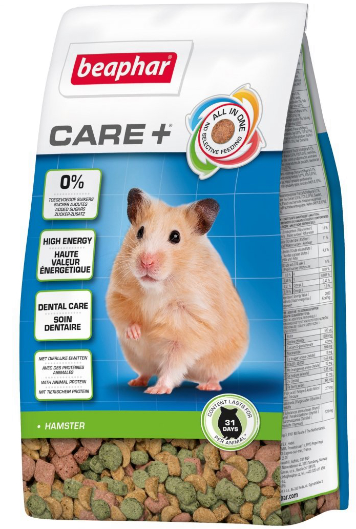 

Корм для хомяков Beaphar Care+ Dwarf Hamster 250 г