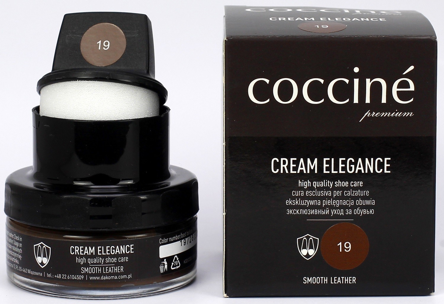 

Крем в банці + губка COCCINE 50ml DARK BROWN