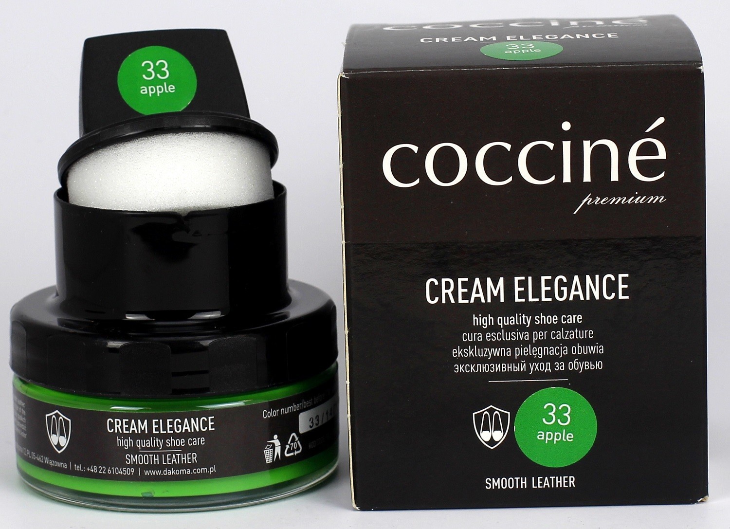 

Крем в банці + губка COCCINE 50ml APPLE
