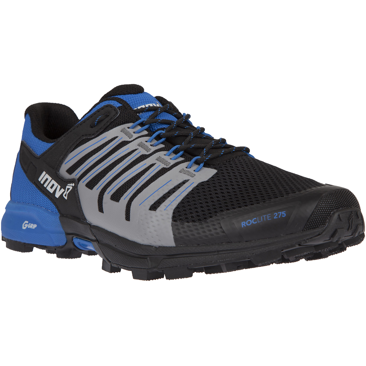 

Кроссовки для бега INOV-8 Roclite 275 G 39.5 (6) 25 см Black/Blue трейловые с графеном