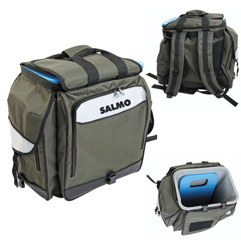 

Ящик-рюкзак рыболовный зимний Salmo 61 (из трёх частей) 30х38х38см H-2061