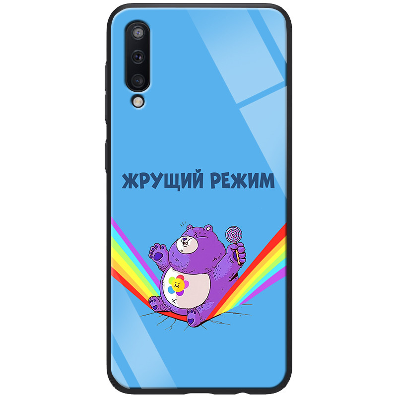 

TPU+Glass чехол Epik ForFun для Samsung Galaxy A70 Жрущий режим