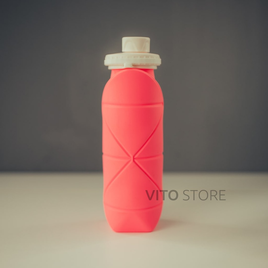 

Пляшка для води Flexy Eco Bottle™ 600 мл Розовая