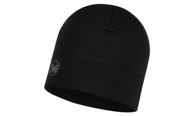 

Шапка Buff MIDWEIGHT MERINO WOOL HAT 56-58 см solid black