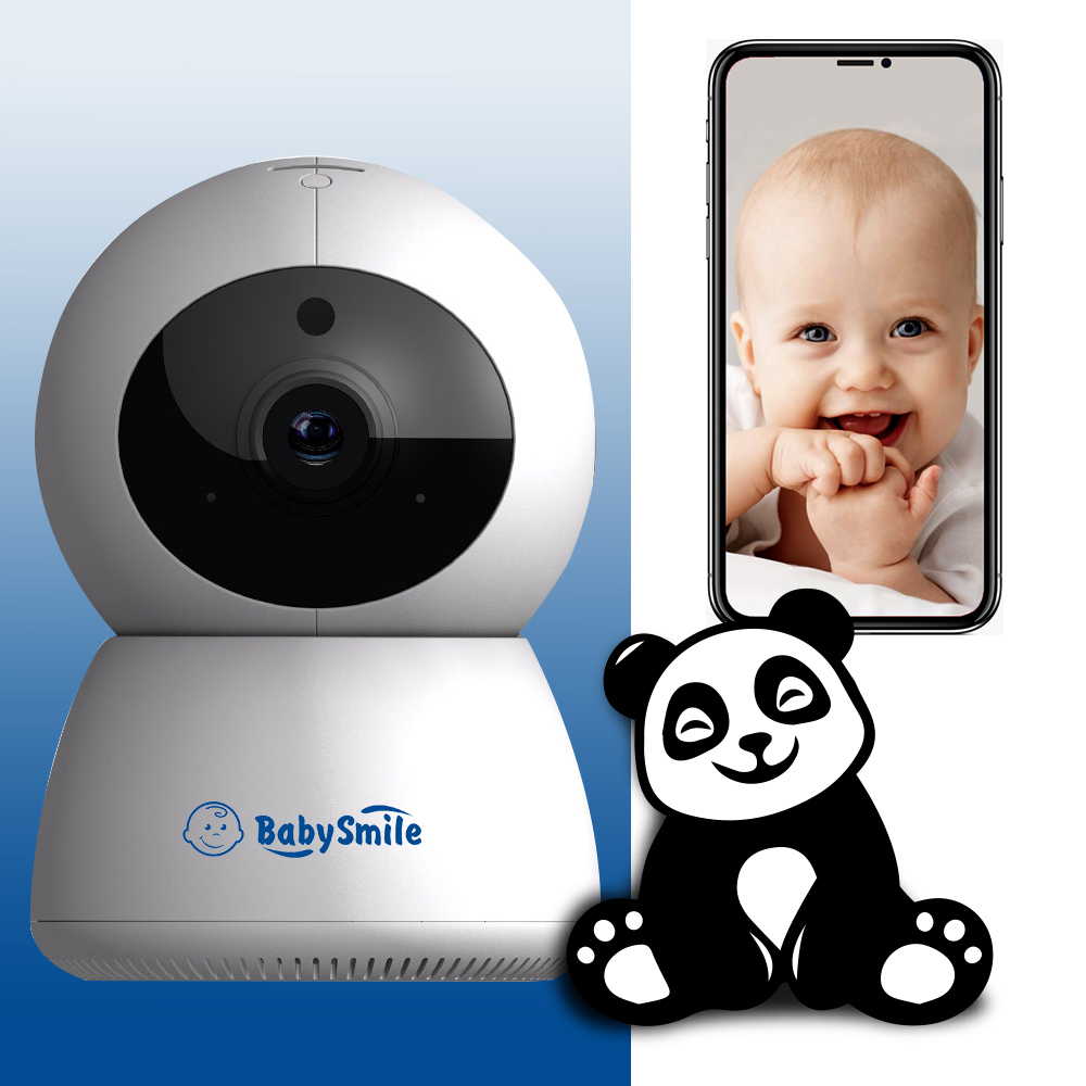 

Видеоняня BabySmile Panda 2.0 (автоматический поворот за ребенком, датчик движения, 2MPX, 1080P, ночное видение, аудио двухсторонняя связь)