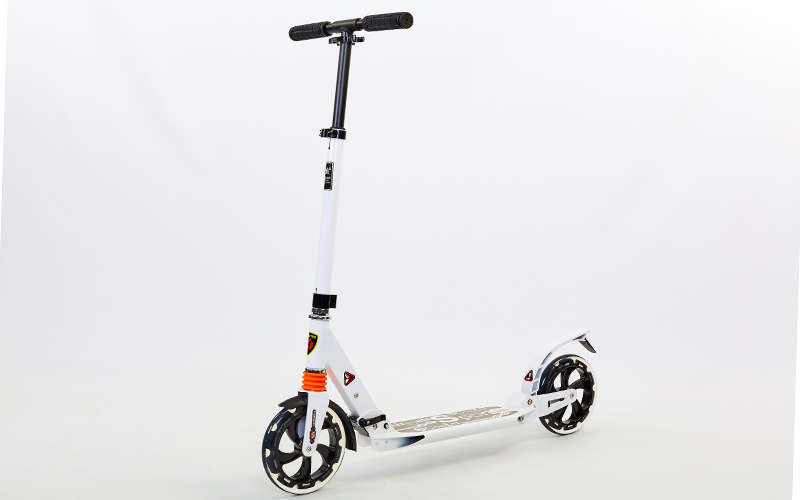 

Самокат двухколесный Scooter Белый складной до 100 кг (JX-116)